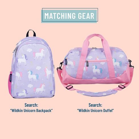 بطاقات الأمتعة للأطفال من وايلدكين للأولاد والبنات، تتضمن 2 بطاقة معلومات متطابقة وبطاقة معلومات قابلة للإزالة، حجم مثالي لربطها بحقائب السفر وحقائب الظهر وحقائب القماش الخشن، باللون الزيتوني للأطفال (يونيكورن) in Kuwait