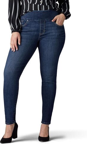 Lee Women's Plus Size Sculpting Slim Fit Skinny Leg Pull on Jean in Saudi Arabia