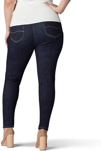 Lee Women's Plus Size Sculpting Slim Fit Skinny Leg Pull on Jean in Kuwait