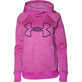 Under Armour Women's Hoodie Active Big Logo Pullover 1318396 (Pink Heather, M)