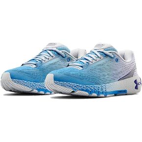 Under Armour Womens HOVR Machina Running Shoe Halo Grey/Aquatic Blue/Purple Size 10