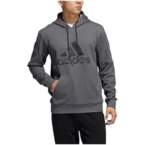 adidas Mens Standard Game and Go Pullover Hoodie, Dark Grey Heather, Medium in Kuwait