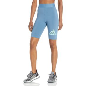 شورت رياضي للسيدات من adidas ذو لونين و3 خطوط جرافيك in Saudi Arabia