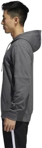adidas Mens Standard Game and Go Pullover Hoodie, Dark Grey Heather, Medium in Saudi Arabia