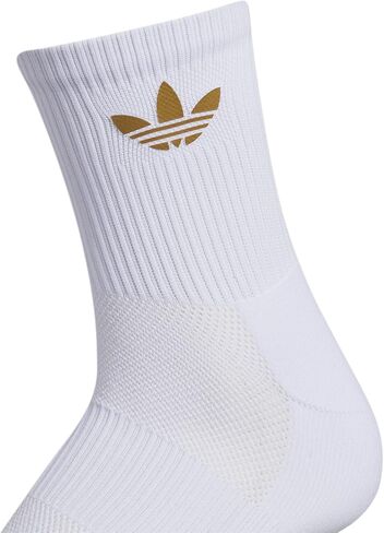 جوارب نسائية من adidas Originals بلون عاكس للضوء بشعار متوسط (زوج واحد) جوارب متوسطة الرقبة (حزمة من 1) in Kuwait
