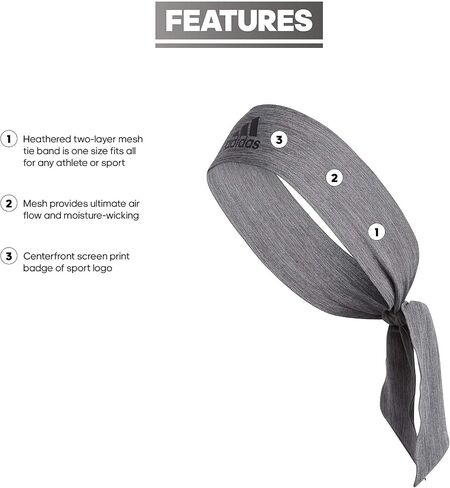 adidas Alphaskin Tie Headband in Saudi Arabia