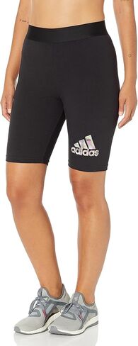 adidas Women's Badge of Sport 2-Tone 3-Stripes Graphic Bike Shorts in Saudi Arabia