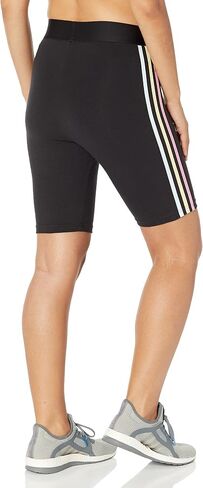 adidas Women's Badge of Sport 2-Tone 3-Stripes Graphic Bike Shorts in Saudi Arabia