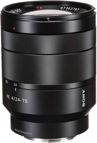 Sony Vario-Tessar T* FE 24-70mm f/4 ZA OSS Lens (SEL2470Z) + Filter Kit + Lens Cap Keeper + Cleaning Kit + More (Renewed) in Saudi Arabia