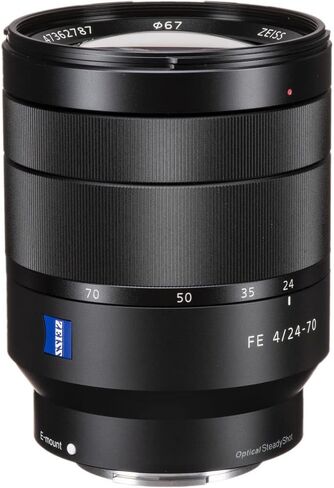 Sony Vario-Tessar T* FE 24-70mm f/4 ZA OSS Lens (SEL2470Z) + Filter Kit + Lens Cap Keeper + Cleaning Kit + More (Renewed) in Saudi Arabia