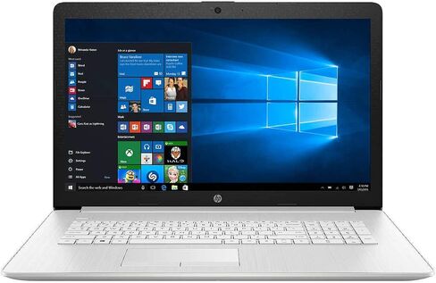 HP 17t Laptop, 17.3" HD+ Screen, Intel Core i5-1135G7 Processor, 16GB RAM, 1TB Hard Disk Drive, DVD-RW, Webcam, Wireless-AC, Backlit Keyboard, Win 10 Home, Silver, KKE Mousepad in Kuwait