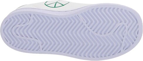 حذاء رياضي Adidas Originals للأطفال Superstar، أبيض/أبيض/أخضر، 8.5 US للأطفال الصغار in Kuwait