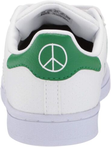 حذاء رياضي Adidas Originals للأطفال Superstar، أبيض/أبيض/أخضر، 8.5 US للأطفال الصغار in Kuwait