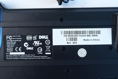 لوحة مفاتيح USB أصلية من Dell SK-3205 104 بمفتاح سلكي KW240, NY559, KW218 مع قارئ بطاقات ذكية (متضمنة مع السائق)، ومسند راحة راحة اليد in Kuwait