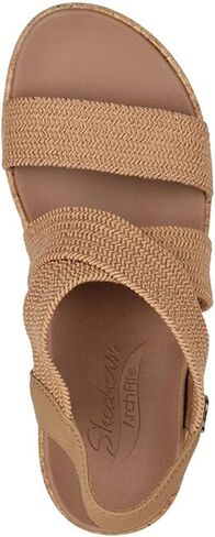 Skechers Women's Arch Fit Beverlee-Love Stays Wedge Sandal, US Women in Saudi Arabia