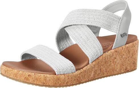 Skechers Women's Arch Fit Beverlee-Love Stays Wedge Sandal, US Women in Saudi Arabia