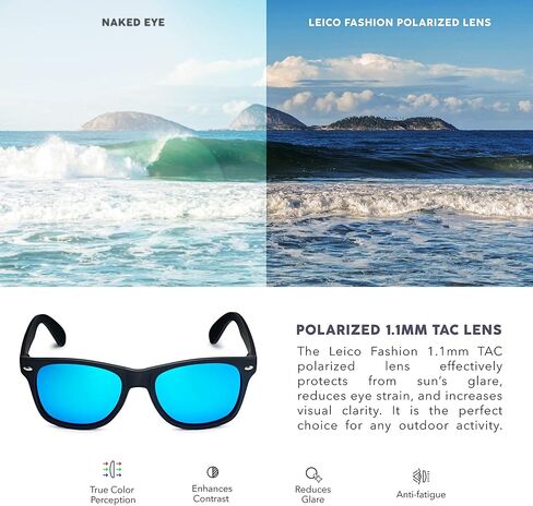 LEICO FASHION Kids Polarized Retro Sunglasses for Boys Girls Age 3-12 Shatterproof UV Protection Toddler Children Sun Glasses in Saudi Arabia