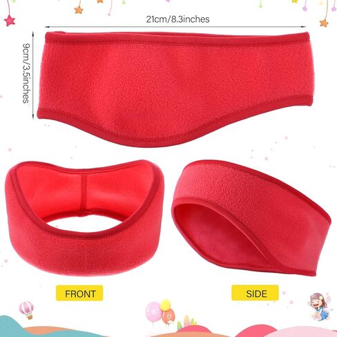 Syhood BBTO 4 Pcs kids ear muffs Winter Ear Warmer Fleece Headband for boys Child Outside Sporting Running in Kuwait