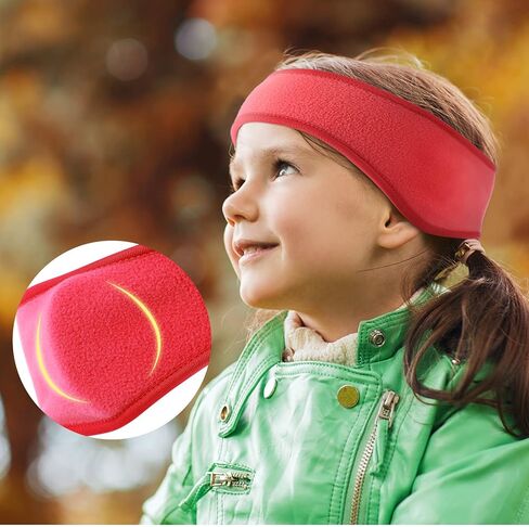 Syhood BBTO 4 Pcs kids ear muffs Winter Ear Warmer Fleece Headband for boys Child Outside Sporting Running in Kuwait