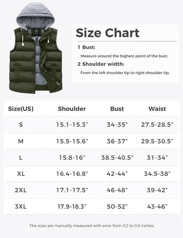 Wantdo Women's Quilted Puffer Vest Thicken Warm Winter Coat with Removable Hood in Kuwait