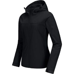 CAMEL CROWN Womens Fleece Lined Softshell Jacket Hooded Waterproof Windproof Lightweight Insulated Winbreaker Hiking Camping in Saudi Arabia