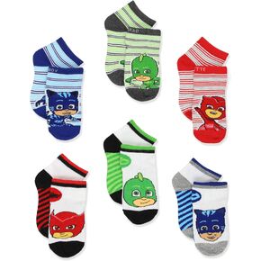 PJ Masks Boys Girls 6 pack Quarter Style Socks Set (Shoe: 7-10 (Sock: 4-6), White/Multi Quarter) in Saudi Arabia