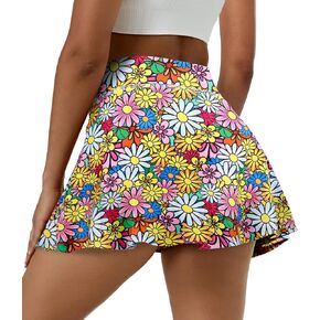 Fulbelle Tennis Skirts for Women Elastic Athletic Golf Skorts with Pockets