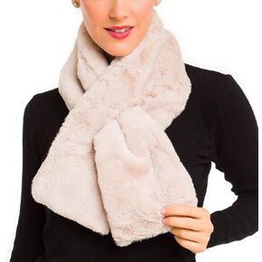 MELIFLUOS DESIGNED IN SPAIN Fur Collar Scarf for Women Faux Fur Scarves Neck Shrug for Spring Fall Winter Coat Dress in Kuwait