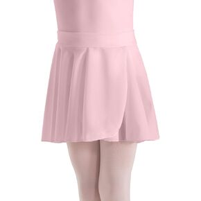 Motionwear Mock Wrap Pull On Waist Crepe Skirt