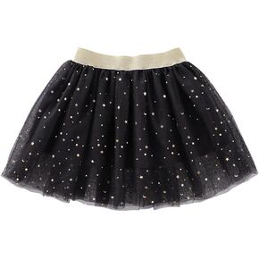 Toddlers Girls Sparkle Tulle Tutu Skirt with Sequins Stars Moon Sun