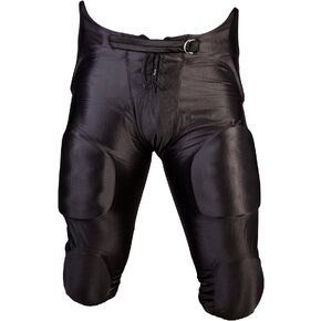 Cramer Football Game Pants, 7 Pads with Hip, Tailbone, Thigh, and Knee Pads, Youth Football Gear, High-Rise Hip Padding for Iliac Crest Protection, Designed for High-Impact, Black, Youth Medium in Saudi Arabia