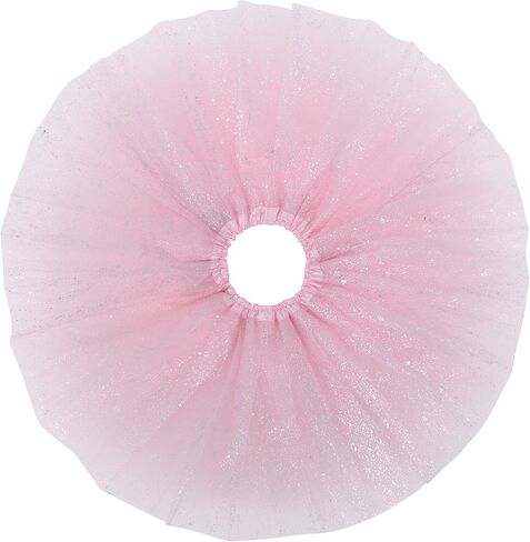 Girl's Princess 4 Layered Dress Up Tulle Tutu Skirt with Sparkling Sequins in Kuwait