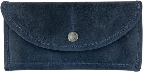 Hide & Drink, Snap Clutch Wallet for Women, Money Holder and Card Organizer with Zippered Pouch, Full Grain Leather, Handmade, Bourbon Brown in Kuwait