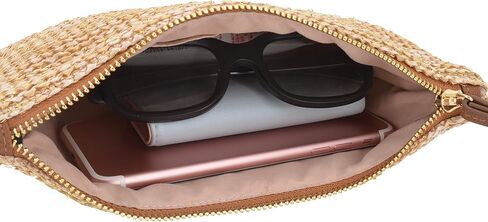 AGNETA Straw Clutch for Women Straw Purse Hand Wrist Type Summer Beach bag Handbags Wallet in Saudi Arabia