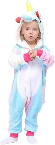 Easuit Rainbow Unicorn Onesie Pajamas Animal زي الهالوين التنكري للأطفال in Saudi Arabia