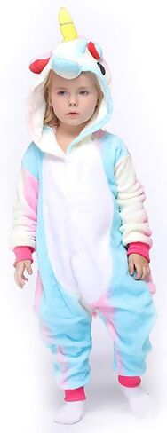 Easuit Rainbow Unicorn Onesie Pajamas Animal زي الهالوين التنكري للأطفال in Saudi Arabia