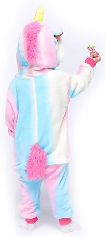 Easuit Rainbow Unicorn Onesie Pajamas Animal زي الهالوين التنكري للأطفال in Saudi Arabia