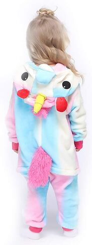 Easuit Rainbow Unicorn Onesie Pajamas Animal زي الهالوين التنكري للأطفال in Saudi Arabia