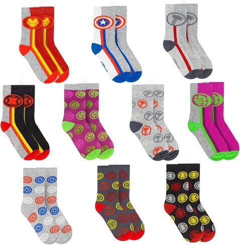 Marvel Legends Superhero Boys Socks, Toddler Socks & Kids Socks, Quality Made Little Boys Socks & Toddler Boys Avenger Socks in Kuwait
