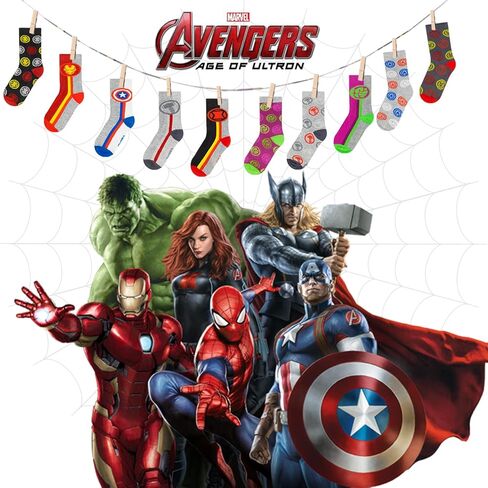 Marvel Legends Superhero Boys Socks, Toddler Socks & Kids Socks, Quality Made Little Boys Socks & Toddler Boys Avenger Socks in Kuwait