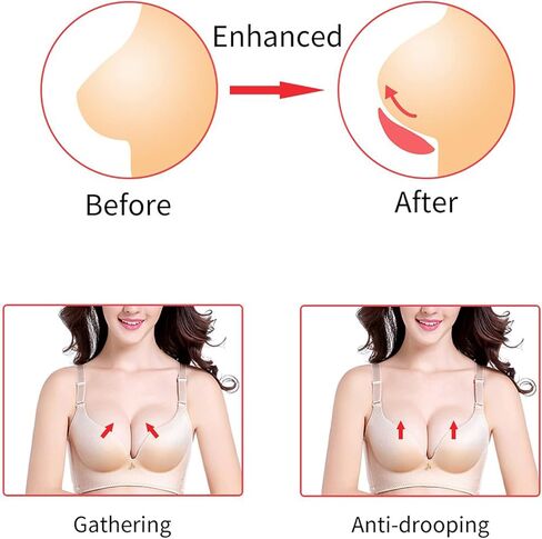 حشوات حمالة صدر من السيليكون جيدة التهوية لملابس السباحة والبيكيني ووسادات حمالة الصدر لرفع الصدر للنساء in Kuwait