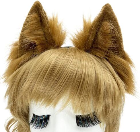 Agymo Handmade Cat Ears Cosplays,Animal headbands, Fox Wolf Animal ears, Costume Headwear Halloween costume in Saudi Arabia