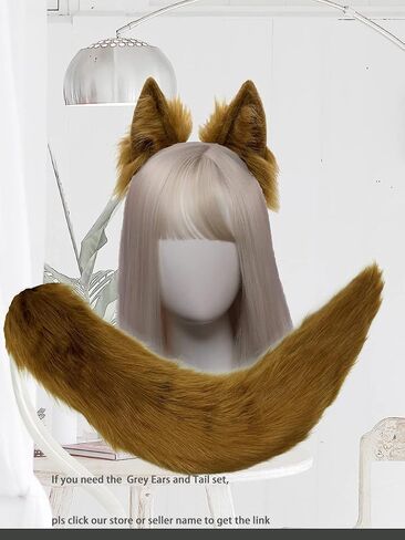 Agymo Handmade Cat Ears Cosplays,Animal headbands, Fox Wolf Animal ears, Costume Headwear Halloween costume in Saudi Arabia