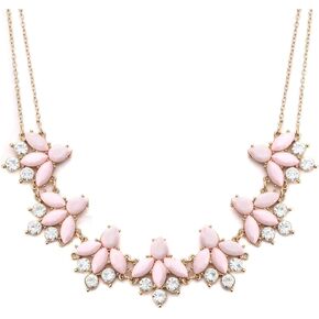 JERTOCLE Crystal Flower Collar Necklace for Women Chunky Rhinestone Floral Bib Statement Choker Necklace in Saudi Arabia