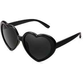 FEISEDY نظارات شمسية مستقطبة على شكل قلب كبيرة الحجم نظارات حب عصرية للنساء UV400 B2337