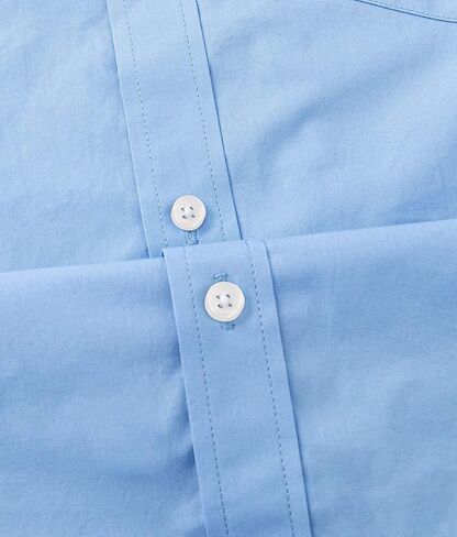 Double Pump Mens Button Down Shirts Cotton Long Sleeve Shirts Regular Fit in Kuwait