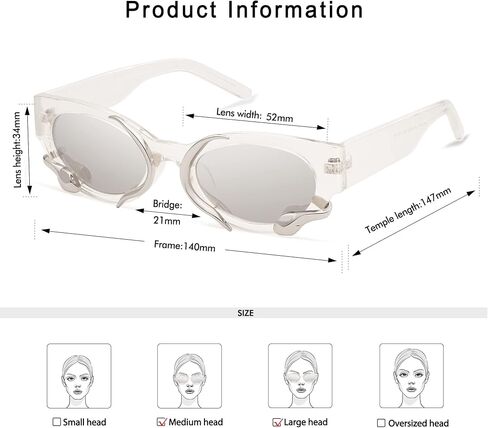 Appassal Trendy Sunglasses for Women Men Vintage Narrow Cateye Metal Snake Sunnie Y2k Accessories AP3621 in Kuwait