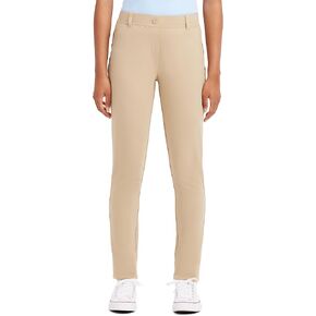 Nautica Juniors Uniform Skinny Leg Jegging, Flat Front Style with Zipper Closure, Functional Pockets in Saudi Arabia