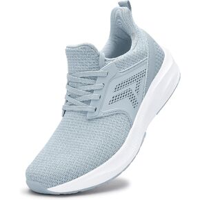 Mens White Sneaker Tennis Shoes - Slip On Running Shoes Memory Foam Lightweight Casual Walking Shoes for Athletic Workout Gym