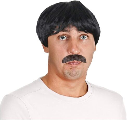 مجموعة باروكة وشارب سوداء للرجال من زي أدفينشر in Saudi Arabia